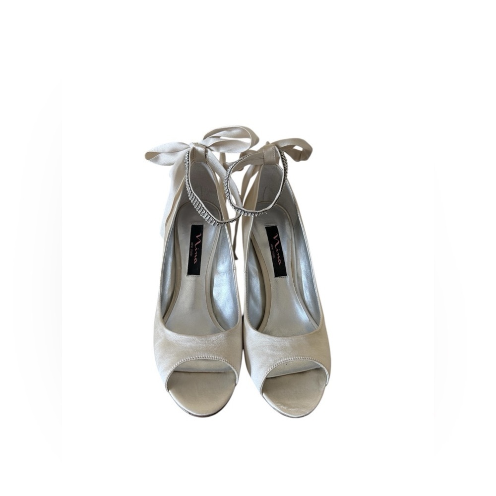 Nina Satin Wedge Shoe - Picture 4 of 6